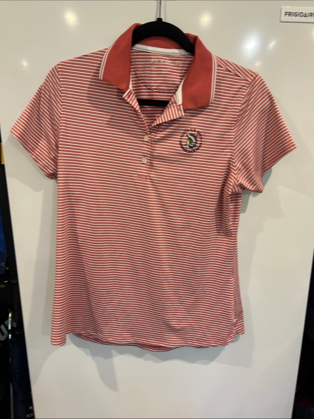 Peter Millar Striped Polo with Contrast Collar ladies M-US Open